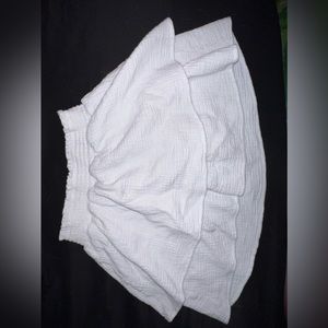 Women’s White Ruffle Picnic Spring/Summer Skirt